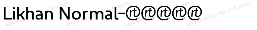 Likhan Normal字体转换